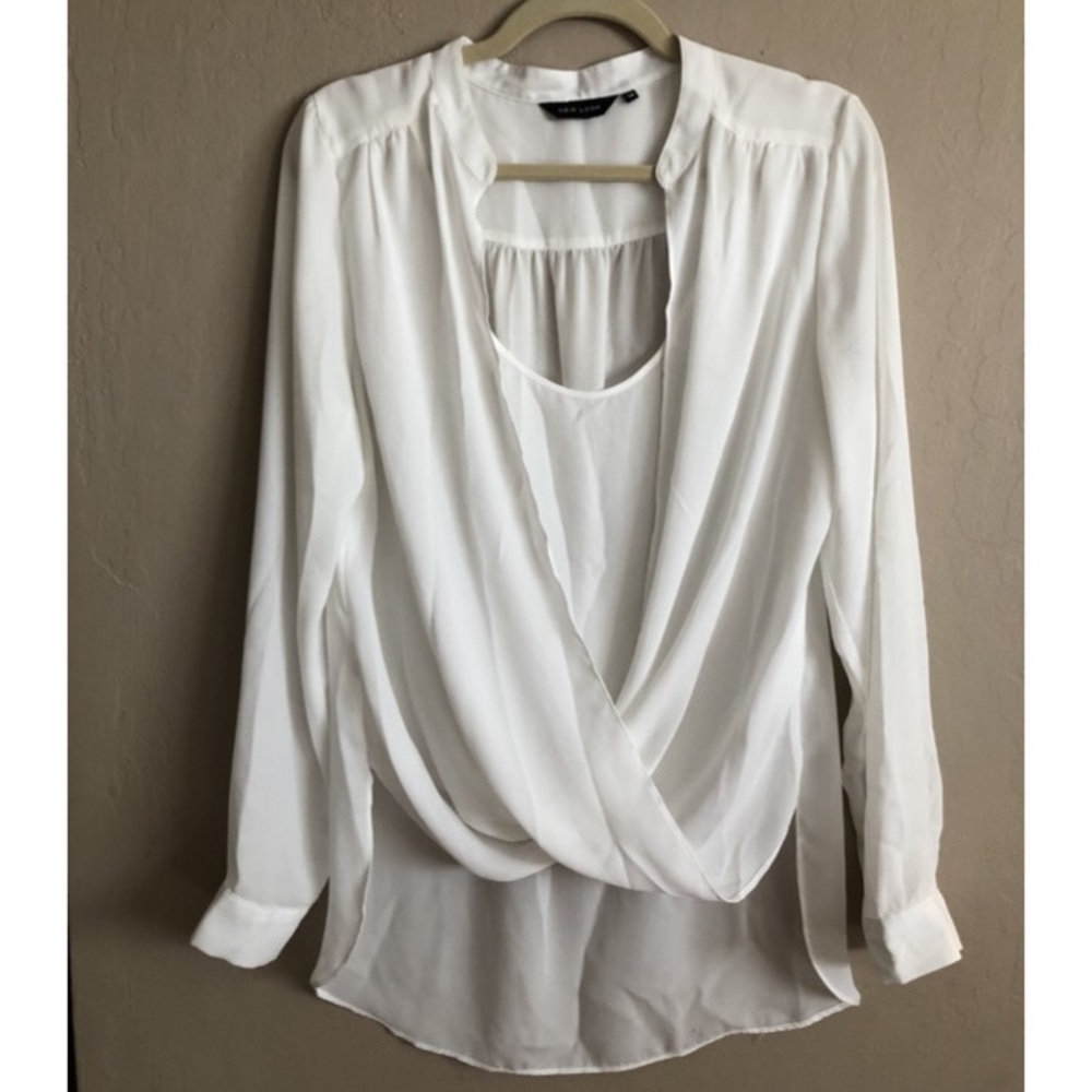New Look wrap shell blouse